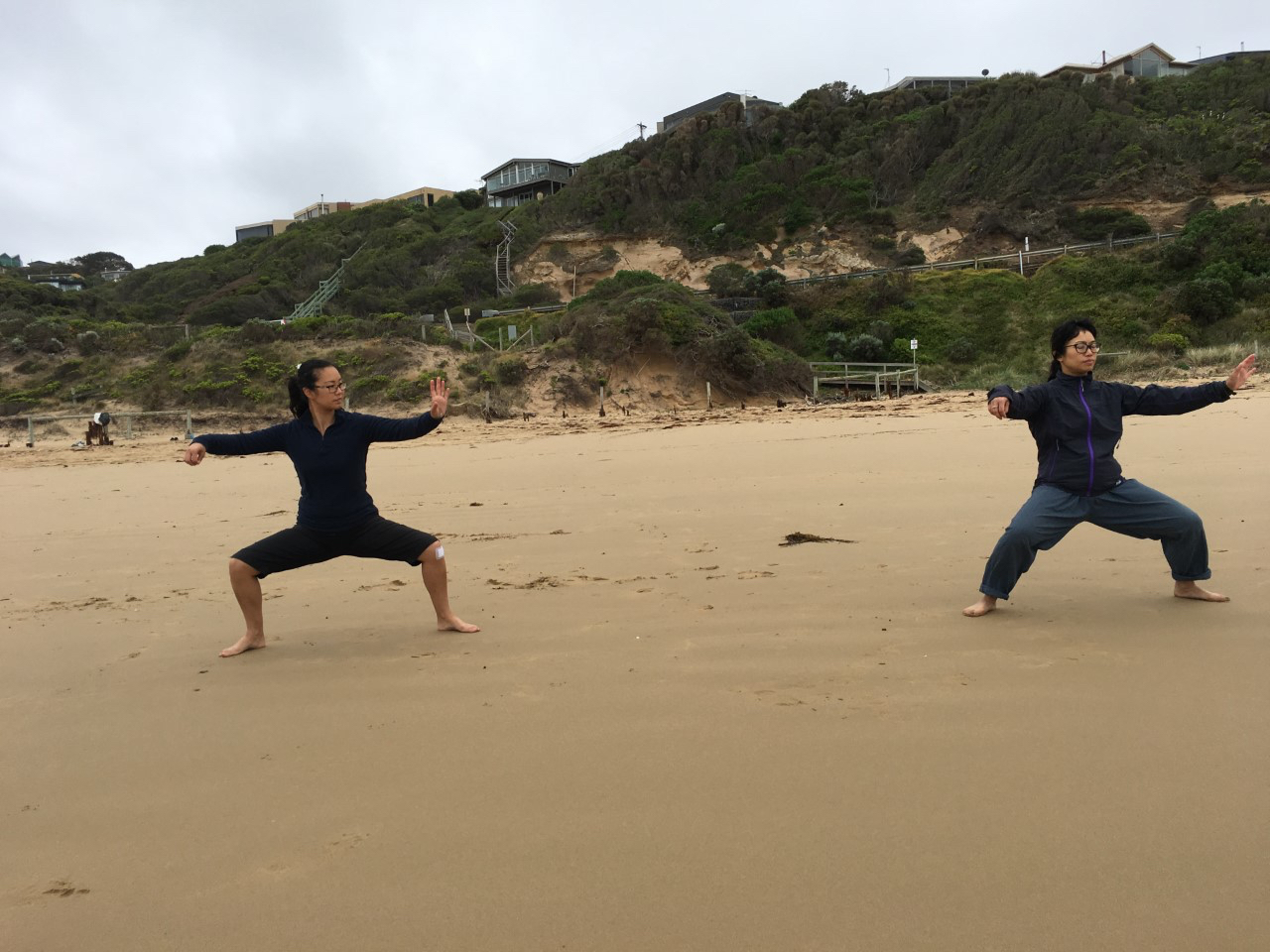 Tai Chi on Fairhaven Beach